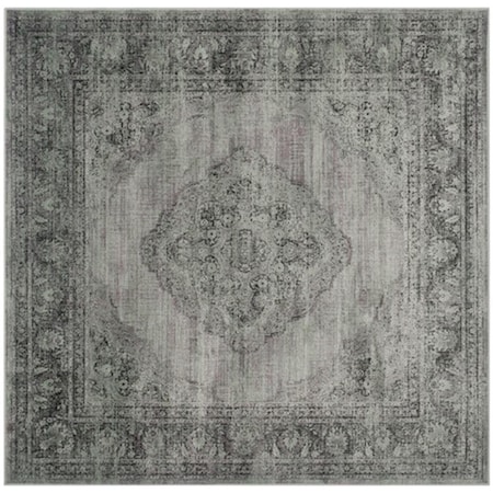 Safavieh Vintage Power Loomed Square Rug- Light Blue- 8 x 8 ft. VTG112-110-8SQ